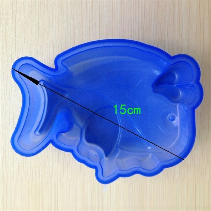 FLY 2PCS Whale Fish Shape Silicone Cake Pans Baking Mold N3