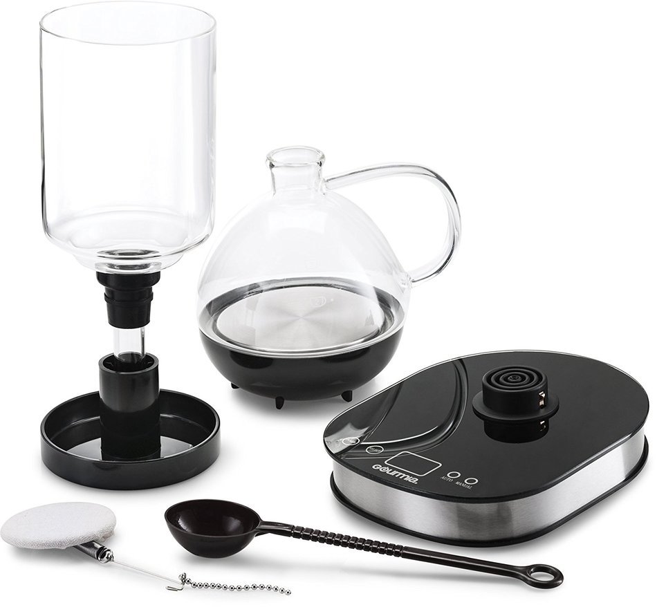 Gourmia GCM3500 Vacuum Siphon Coffee Machine - LCD Display With Automatic, Manual & Keep Warm Brewing Functions... N5