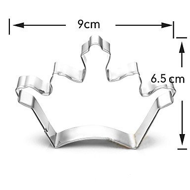 Y&XL&H King's / Queen's Crown Shape Cookie Cutters Fruit Cut Molds Stainless Steel N2