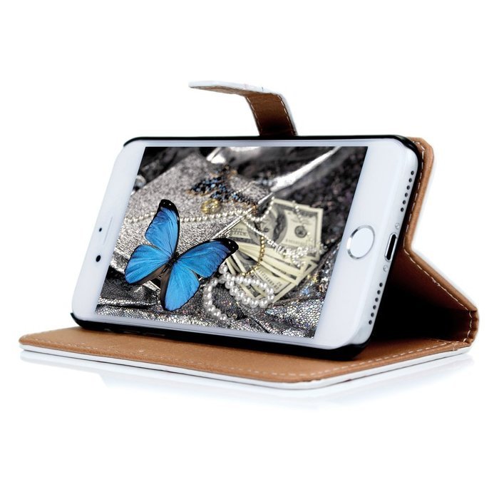 iPhone 7 Case (4.7 inch) - Wallet Folio Flip Premuim PU Leather Case Colorful Print Design with Stand Magnetic... N37