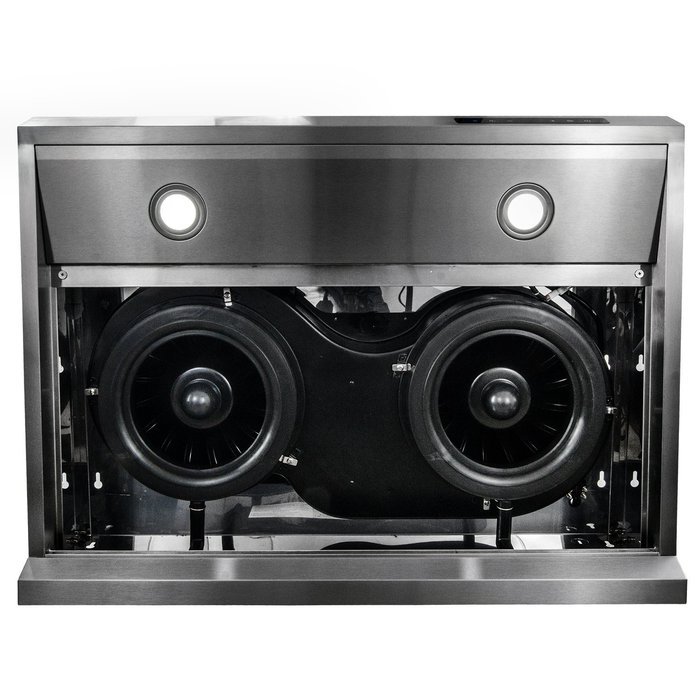 AKDY New AZ1802 30" Under Cabinet Stainless Steel Range Hood Illuminated Keypad Baffle Filters N2