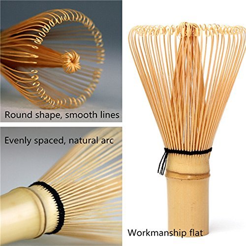 ETGtek 1pcs Japanese Ceremony Bamboo Chasen Green Tea Whisk for Preparing Matcha Powder N2