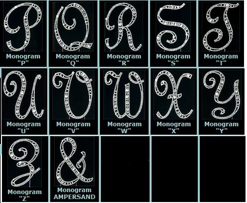 Vintage Style Swarovski Crystal Rhinestone Monogram Wedding Cake Topper 2 large letters and small & sign