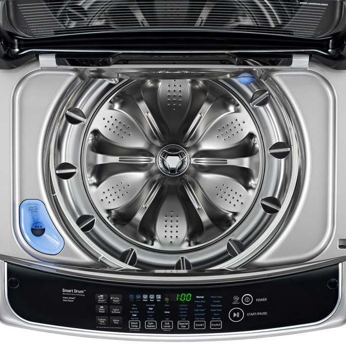 LG WT1701CV 5.0 Cu. Ft. Graphite Steel Top Load Washer - Energy Star N3