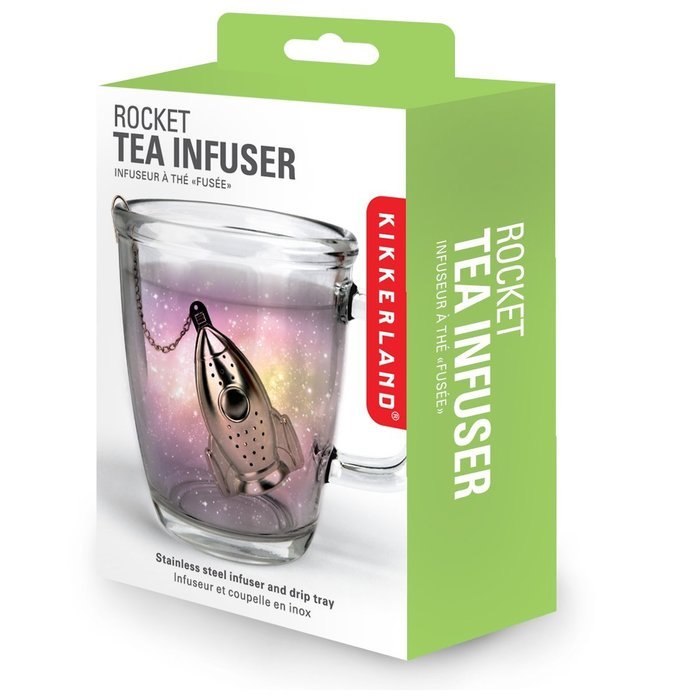 Kikkerland Rocket Tea Infuser and Drip Tray