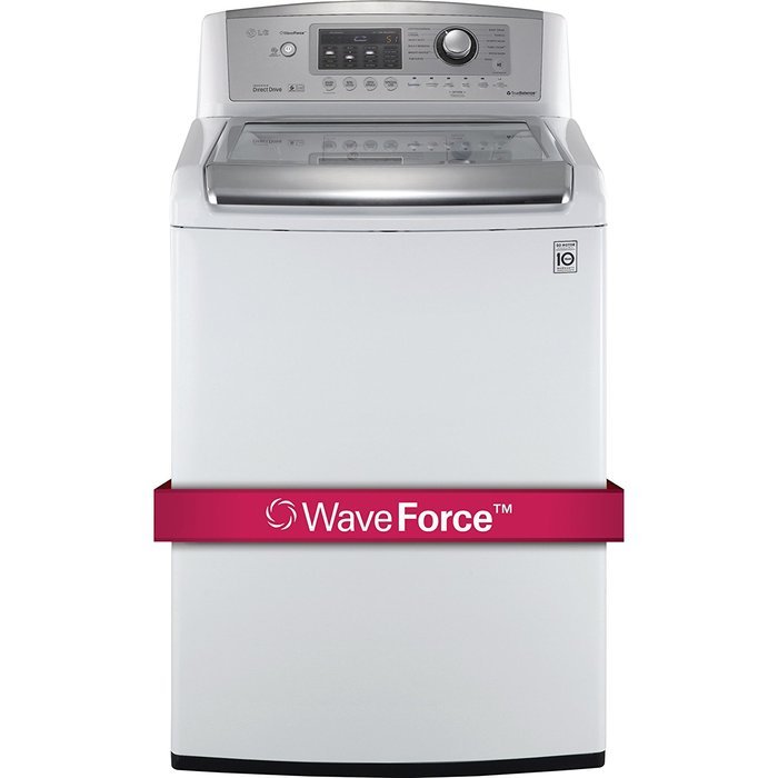 LG H/E Ultra Large Capacity H/E Top Load Laundry Pair with WaveForce Technology WT5070CW DLEX5170W (ELECTRIC Dryer) N6