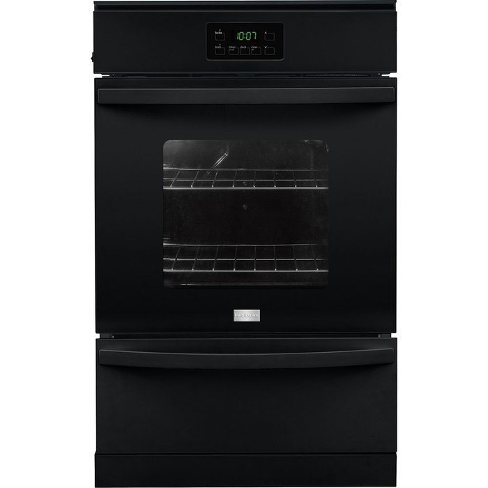 Frigidaire FFGW2415QB 24" 3.3 cu. ft. Capacity Gas Single Wall Oven with 2 Oven Racks, ADA Compliant, in Black