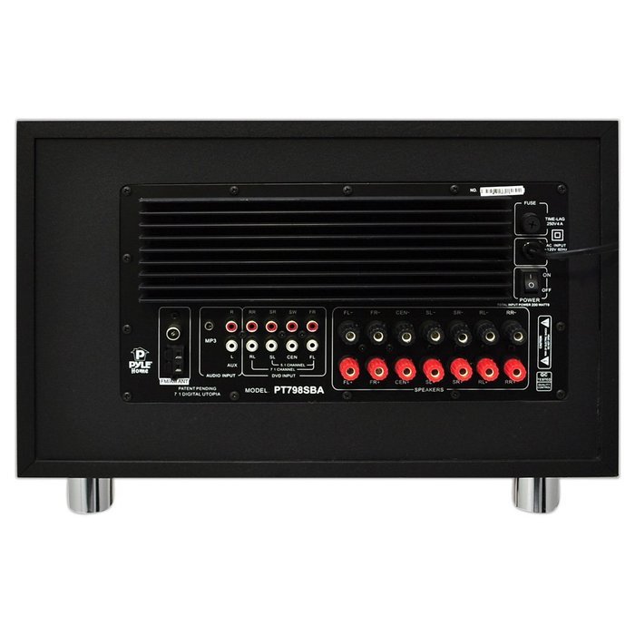 Pyle PT798SBA 7.1 Channel Home Theater System with Satellite Speakers, Center Channel, Subwoofer and Bluetooth N3
