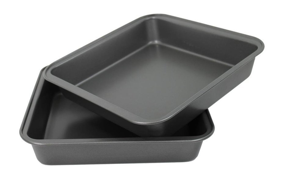 Hamilton Beach Set of 2 Nonstick Square Cake Pans- 04402