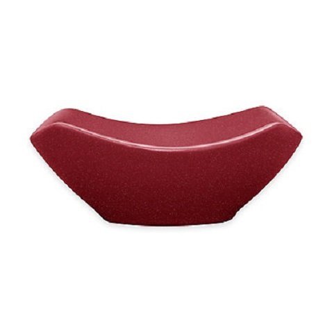4.25" L x 4.25" W x 1.75" H Noritake Colorwave Stoneware Small Square Bowl in Raspberry