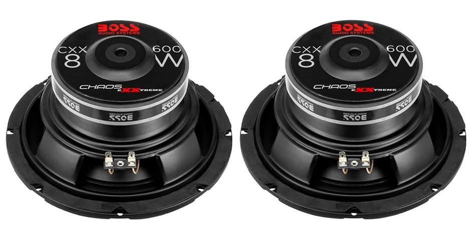(2) Boss Audio CXX8 8-Inch 600 Watt Max Power Single 4 Ohm Car Subwoofers - 2 Subwoofers N2