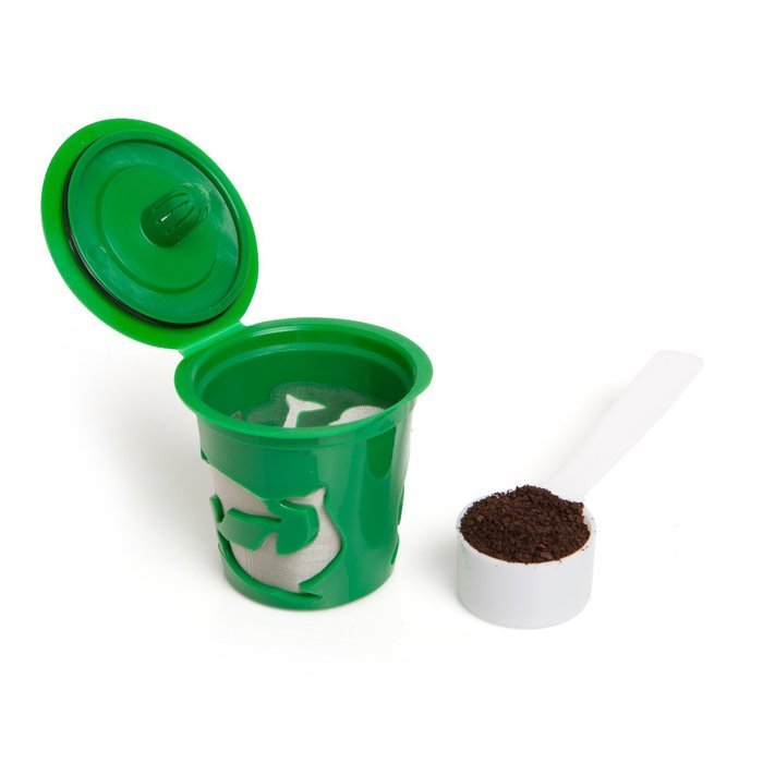 Filip Coffee - Refillable K-Cup Pods for Keurig Machines - 8ml Scoop Included - Set of 3 Pods (Multi-Color) N7