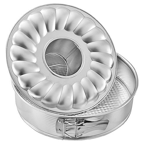 Zenker 6809 Springform With Flat and Tubular Base, Silver, 11.02"