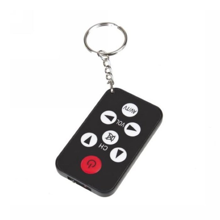 MuLuo 1 X Black Card Style Tv Remote Control With Key Chain Random