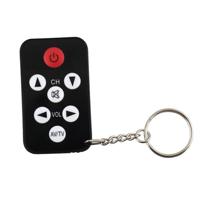MuLuo 1 X Black Card Style Tv Remote Control With Key Chain Random N2
