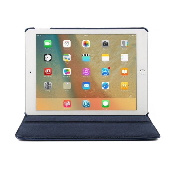 ipad Case Red,TechCode 360 Degrees Rotating Magnetic PU Leather with Stand Smart Auto Sleep/Wake Feature Case... N3