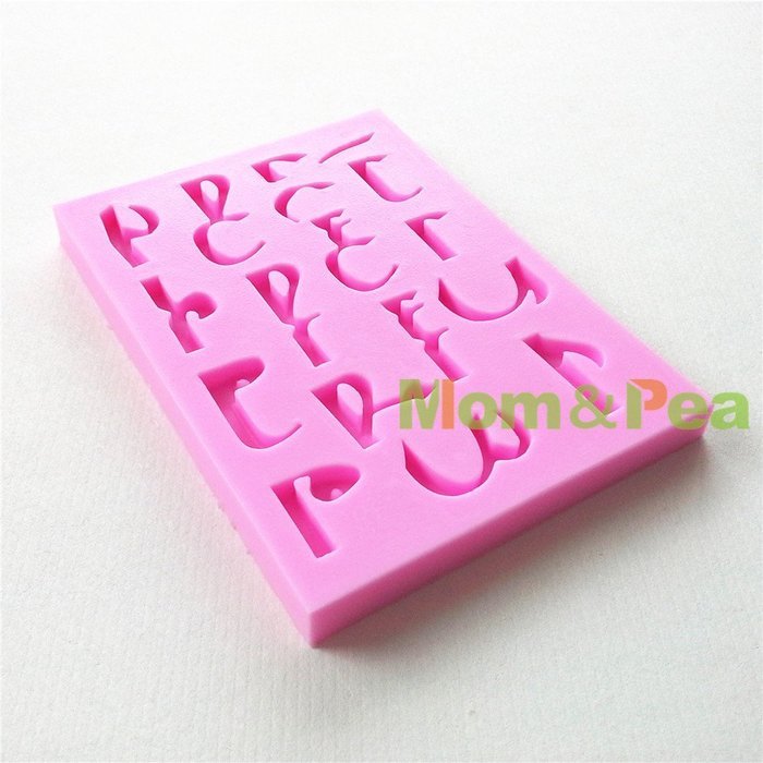 Mom&pea 0660 Arabic Letters 1 Shaped Silicone Mould for Fondant Cake Sugar Paste Cake Decoration 3d Cake Toppers... N4