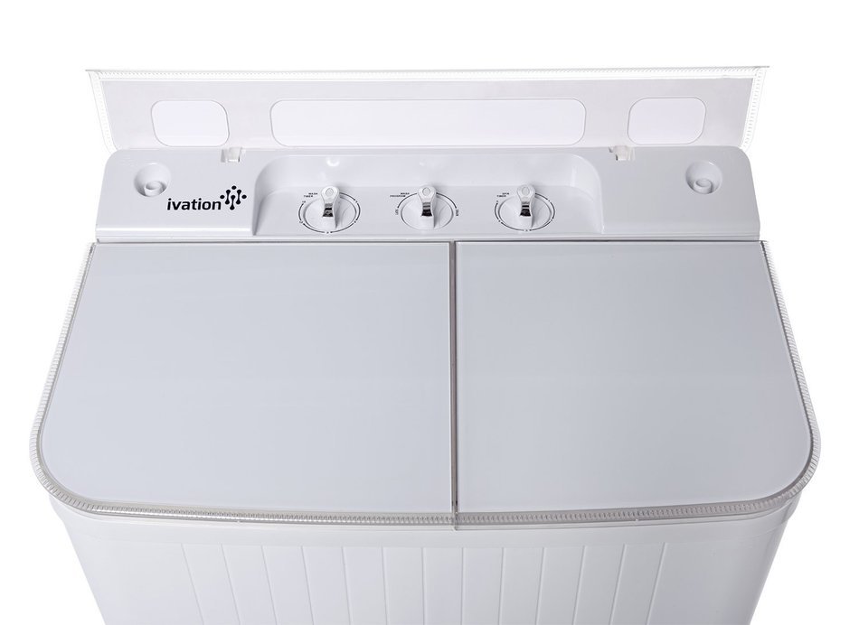 Ivation Small Compact Portable Washing Machine &ndash; Twin Tub Washer & Spin with 8 Lb. Wash Capacity & 4.4 Lb. Spin...