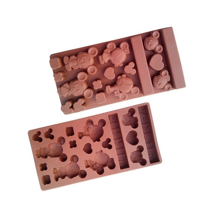 Yunko Mickey and Minnie Face Silicone Mold Ice Cube Mold Candy Chocolate Mold
