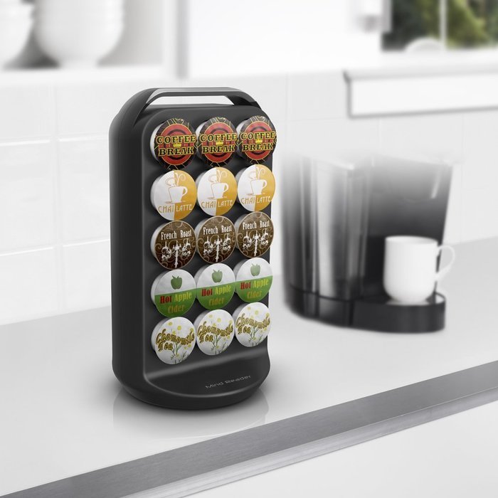 Mind Reader "Apollo" Spinning Single Serve Coffee Pod Carousel, Black N6