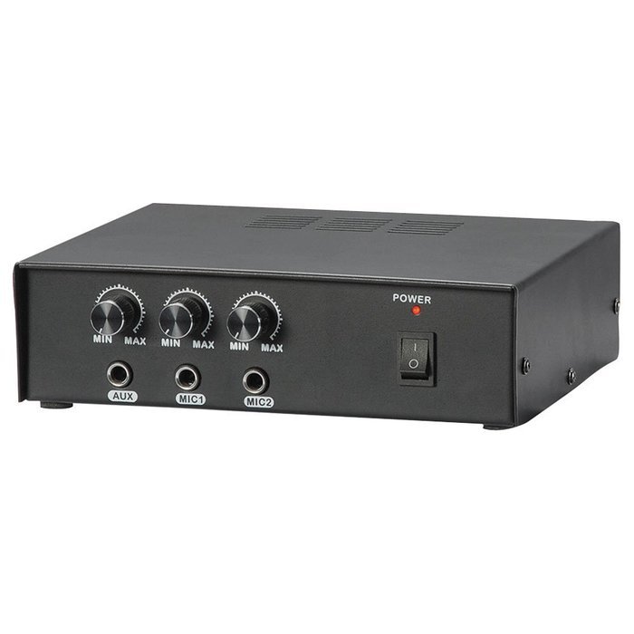 Pyle KTPMSA20H 50 Watt PA Power Amplifier W/ Pair of 8'' Indoor / Outdoor 65 Watt PA Horn Speakers