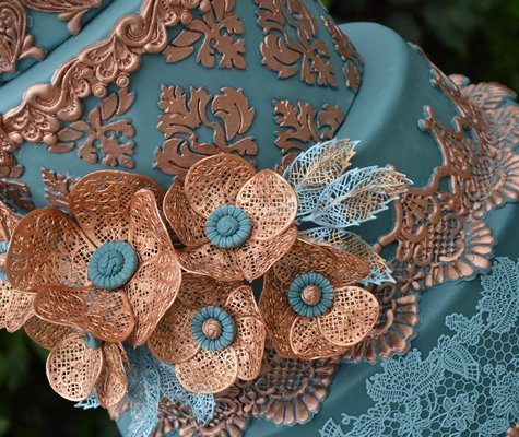 Anyana Giant Flower Sugar Craft Lace Silicone Cake Moulds Cooking Tools Impression Mats