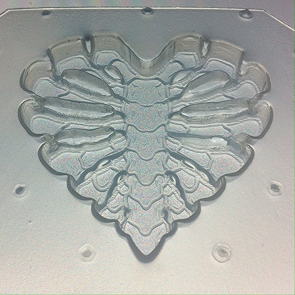 Flexible Resin Mold Skeleton Bones Heart
