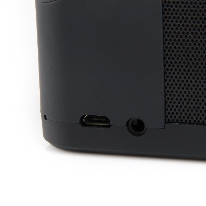 XC-R01 quadrate multi-functional voice call bluetooth speaker -BLACK