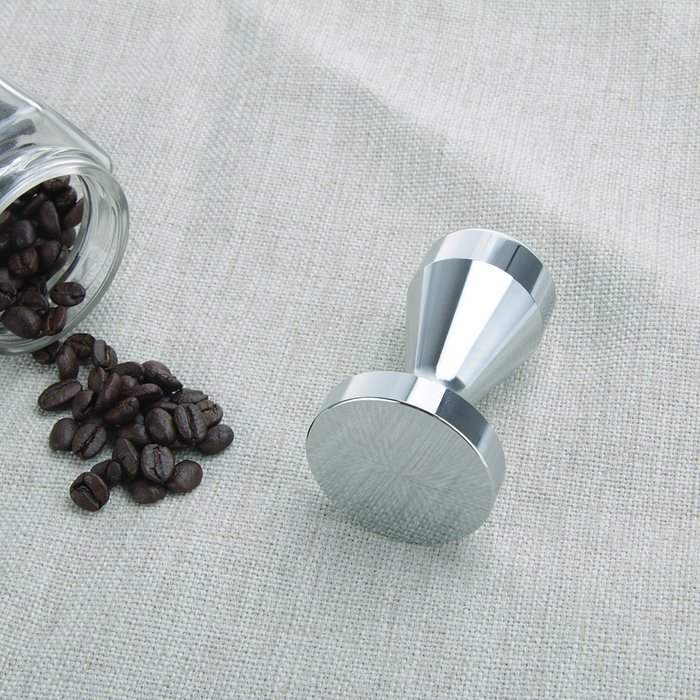 49mm Stainless Steel Modern Professional Barista Espresso Coffee Tamper Machine Coffee Bean Press Flat Base N5