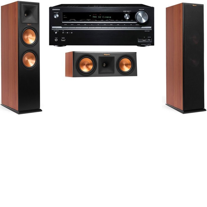 Klipsch RP-280F Tower Speakers CH - RP-250C - Onkyo TX-NR838