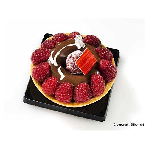 Silikomart 6 Cavity Donut Cake Mold, Red N2
