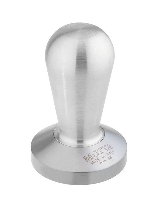 Motta 620 Professional Flat Base Coffee Tamper, 58mm, Aluminum Handle