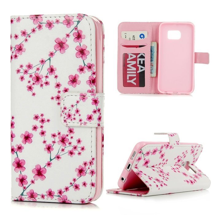 S6 Edge Case,Samsung Galaxy S6 Edge Case - Wallet Folio Flip Premuim PU Leather Case Colorful Print Design with...