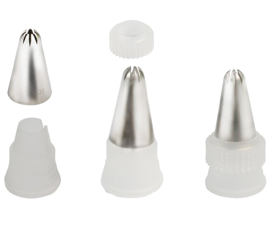 Piping Tips, MCIRCO Cake Decorating Supplies 57-piece Stainless Steel Cookies Cupcake Decorating Kits Frosting... N6