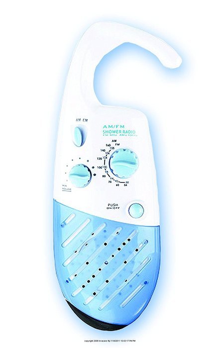 Shower Radio, Shr Radio Am-Fm Blue -Sp, (1 CASE, 12 EACH)