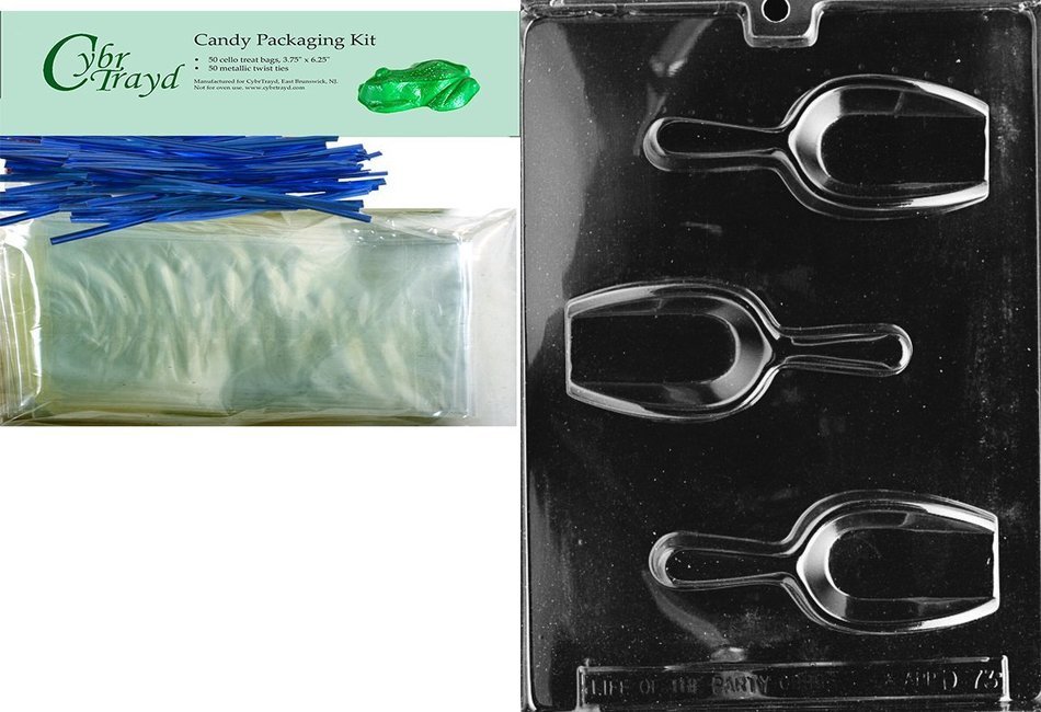 Cybrtrayd D073 Chocolate Candy Mold, Scoop Dads and Moms N5