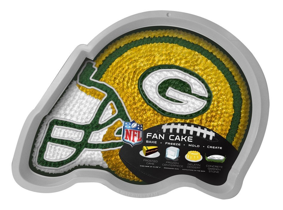 NFL Green Bay Packers Fan Cakes Heat Resistant CPET Plastic Cake Pan N2