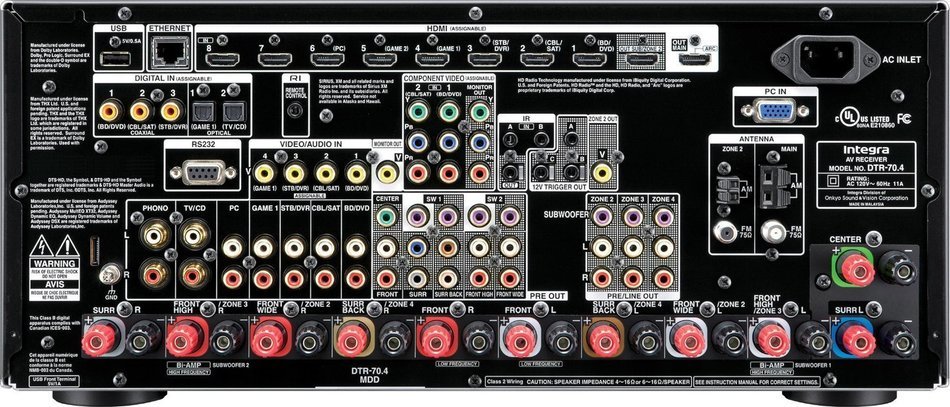 DTR-70.4 THX 9.2 140 watt Network A/V Receiver N2