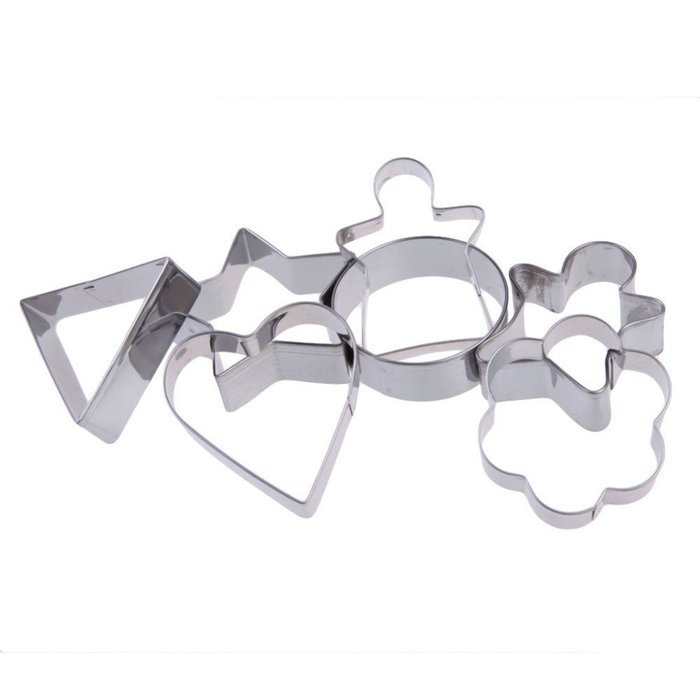 7pcs Stainles Steel Geometric Cake Fondant Biscuit Pastry Cookies Decorating Mold Mould Cutter Tools N4
