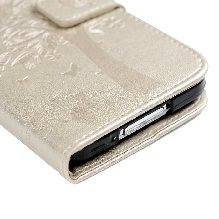 S5 Case,Samsung Galaxy S5 Case (i9600) - Wallet Embossed Flower Tree PU Leather Soft TPU Inner Cover with Magnetic... N11