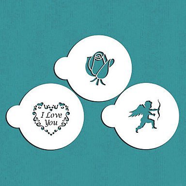 Sher Valentine's Gift I Love You Cookie Stencil for Cake Decorating