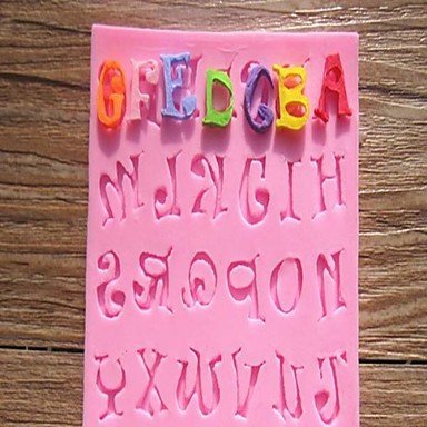 Y&XL&H Silicone Sugarcraft Mold 26 Alphabet Letters & Number(color sent randomly) N3