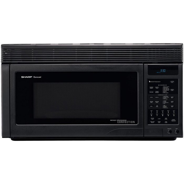 Sharp R1875T 850W Over-the-Range Convection Microwave, 1.1 Cubic Feet, Black