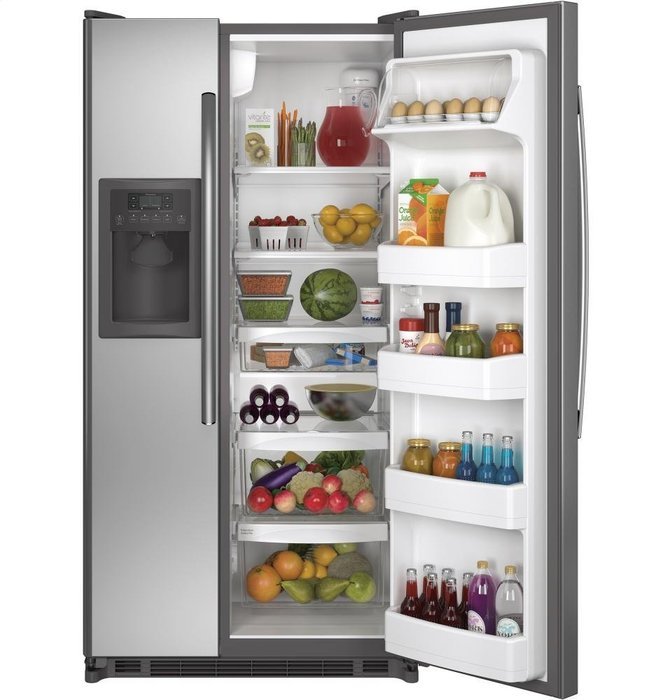 GE GSE22ESHSS 21.8 Cu. Ft. Stainless Steel Side-By-Side Refrigerator - Energy Star