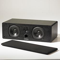 Nutone ES725BL Center-Channel Magnetically Shielded Speaker with two 5-1/4" woofers and 1/2" swivel