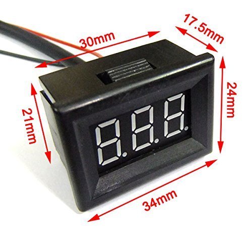 RioRand&reg; 0.36" Digital Thermometer -55-125&deg;c Red LED Temperature Measurement Temp Measure Monitor With 1 Meter... N5