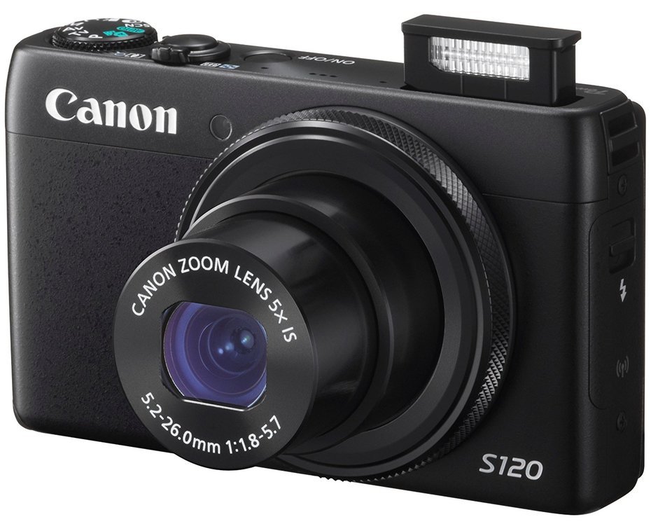 Canon digital camera PowerShot S120 (black) F value 1.8 24 mm wide-angle 5 x optical zoom PSS120 (BK) - International...