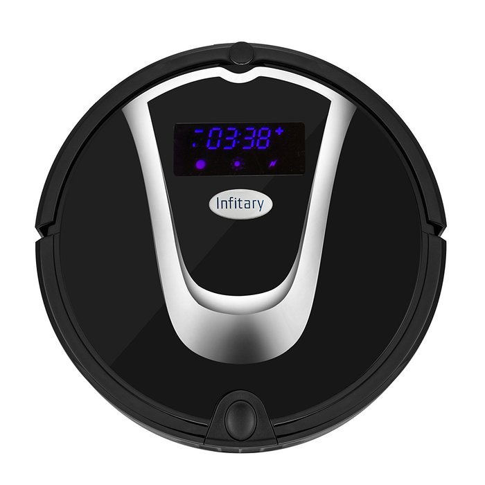 Infitary Robotic Vacuum Cleaner with Self Charging, Drop Sensing, Time Setting，Auto/ Spot/ Edge/ Scheduled/ Cruise... N6