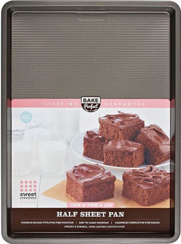Sweet Creations Bake Perfect Half Sheet Pan, 18 x 13", Silver