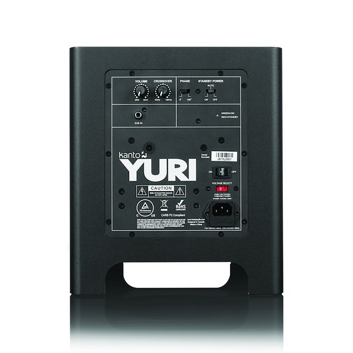 Kanto 8" 60W Long-Throw Driver Subwoofer, Black (YURI) N2